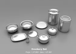 Crockery Set- Kitchenware 3D print model
