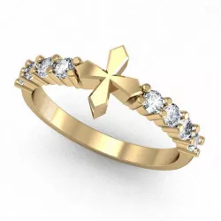 Cross Diamond Ring 3D print model