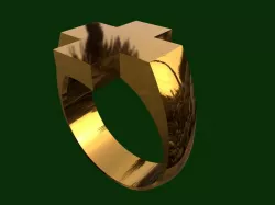 Cross ring 3D print model