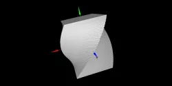 Curved Stacked Squares 3D print model