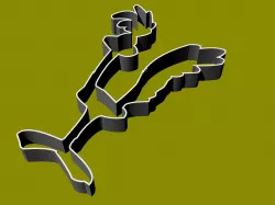 cutter cookies  Road Runner 3D print model