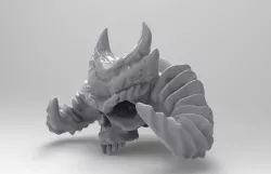 Devil Skull 3D print model