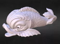 Dolphin fish 3D print model