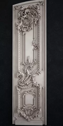 Door baroque 3D print model