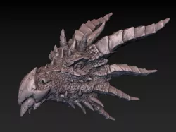 Dragon head 3D print model
