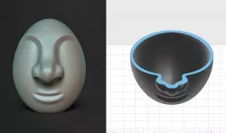 Egg Face 3D print model