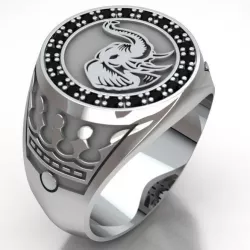  ELEPHANT MAN RING REF-130 3D print model