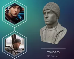 Eminem 3D bust  3D print model