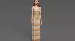 Emma Stone ready for full color 3D printing 3D print model