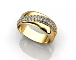 Engagement Rings and Diamond Wedding Rings 3D print model