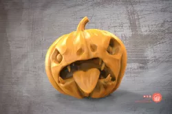 Evil pumpkin 3D print model