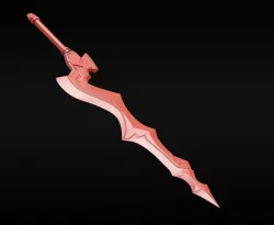 Fate Grand Order Saber Sword Aestus Estus  Bride Nero stl 3D print model