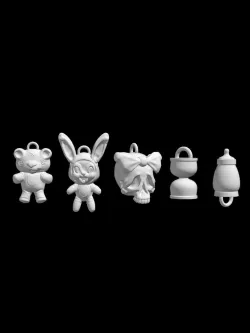 Five gun charms from baby doll 1911 sucker punch  3D print model
