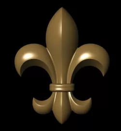 Fleur de lis 3D print model
