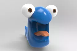 Funny worm 3D print model
