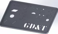 Geometric Dimensioning and Tolerances Template 3D print model