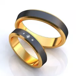 Gold Metal Rings 463 3D print model