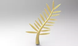 Golden Palm Cannes 3D print model