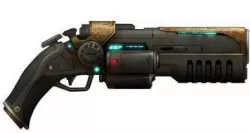 Gun art high and lowpoly 3D print model