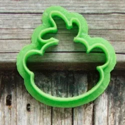 Head of Monkey cookie cutter for professional 3D print model