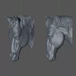 horse head 3D print model