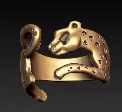 jaguar ring boho 3D print model