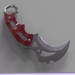 Karambit knife 1 3D print model