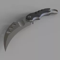 Karambit knife 3 3D print model