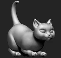 Kitten 3D print model