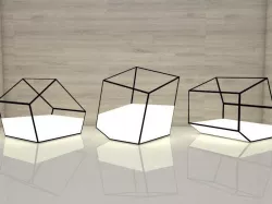 LED Lamps Cube 3D print model