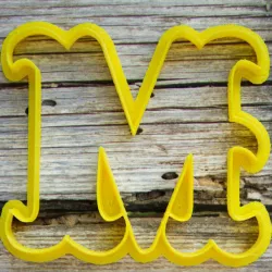 Letter M cookie cutter for professional 3D print model