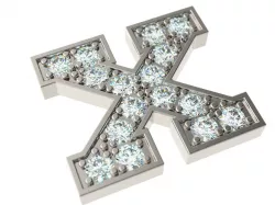 Letter X 3D print model