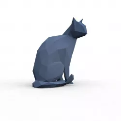 low poly cat 3 3D print model