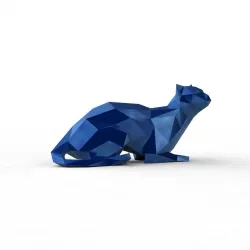 low poly kitty 4 3D print model