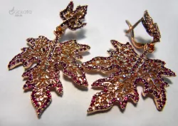 Maple leaf earrings 3D print model
