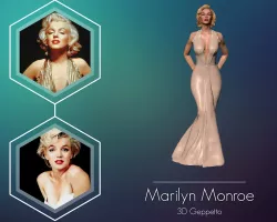 Marilyn Monroe 3D Model ready for 3d print 3D print model