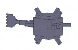 Minecraft Guardian 3D print model
