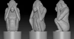 monkey2 3D print model