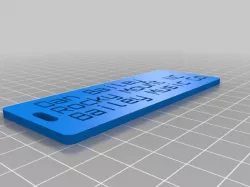 My Customized Customizer Version of luggage label