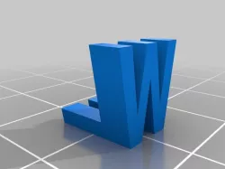 My Customized Two Letter Sculpture - WL