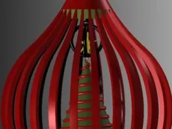 One Piece 3D stl of a Christmas Ornament