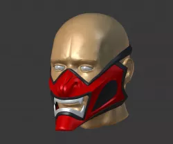 Oni Mask from Agents of Mayhem for 3D-printing 3D print model