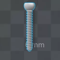Orthopedic Screw Set 30mm-50mm Cortical 4-5mm Diameter 3D print model