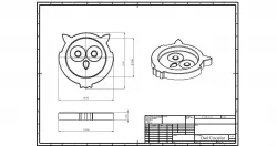 Owl Coaster  3D print model