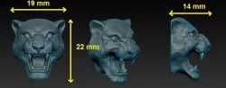 panther head  3D print model