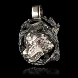 PD0005 - NECKLACE WOLF 3D print model
