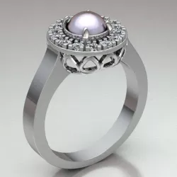 PEARL RING REF-132 3D print model