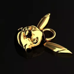 Pendant rabbit 3D print model