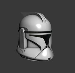 Phase 1 Clone Trooper Cosplay Helmet 3D print model