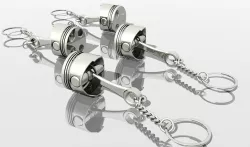 Piston KeyRing 3D print model